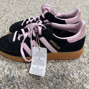 Adidas Women's Black and Pink Spezial Sneakers. New with tags